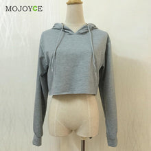 Short Hoodie Sweatshirt Jumper Long Sleeve Crop Top Pullover Tops Hoodies Women Hoodie Sweatshirt Women ELY