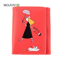 Short Smooth PU Leather Money Purse ID Credit Card Holder Coin Purses Women Cartoon Portfolio Wallet Clutch 1STL ELY