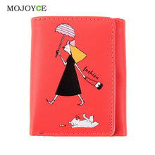 Short Smooth PU Leather Money Purse ID Credit Card Holder Coin Purses Women Cartoon Portfolio Wallet Clutch 1STL ELY