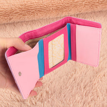 Short Smooth PU Leather Money Purse ID Credit Card Holder Coin Purses Women Cartoon Portfolio Wallet Clutch 1STL ELY