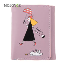Short Smooth PU Leather Money Purse ID Credit Card Holder Coin Purses Women Cartoon Portfolio Wallet Clutch 1STL ELY