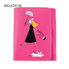Short Smooth PU Leather Money Purse ID Credit Card Holder Coin Purses Women Cartoon Portfolio Wallet Clutch 1STL ELY