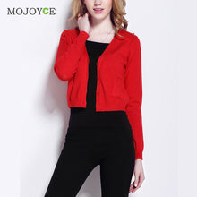 Short Style Thin Knit Cardigan Women Casual Knitted Sweater Long Sleeve Cardigan Coat Jacket Outwear Women Tops ELY