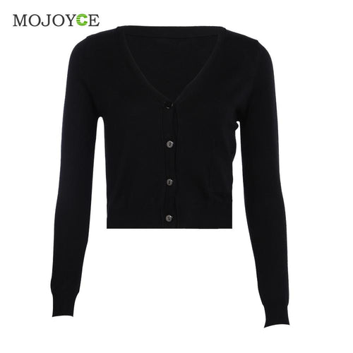 Short Style Thin Knit Cardigan Women Casual Knitted Sweater Long Sleeve Cardigan Coat Jacket Outwear Women Tops ELY