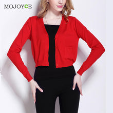 Short Style Thin Knit Cardigan Women Casual Knitted Sweater Long Sleeve Cardigan Coat Jacket Outwear Women Tops ELY