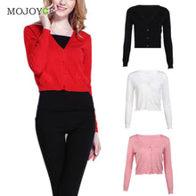 Short Style Thin Knit Cardigan Women Casual Knitted Sweater Long Sleeve Cardigan Coat Jacket Outwear Women Tops ELY