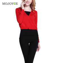 Short Style Thin Knit Cardigan Women Casual Knitted Sweater Long Sleeve Cardigan Coat Jacket Outwear Women Tops ELY