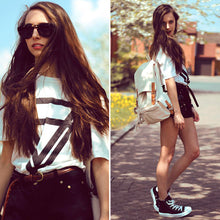 Slim Basic T Shirt Women Print Casual Slim Tops T-Shirts 1STL ELY