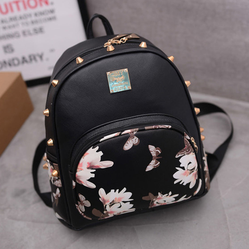 Small Capacity Women Backpack PU School Bag for Teenage Girls Travel Leather Backpack Rucksack Bolsa Feminina ELY