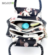 Small Leather Handbag National Shoulder Bag Floral Printing Women Bag Women Messenger BagsClutches Bolsa Feminina 1STL ELY