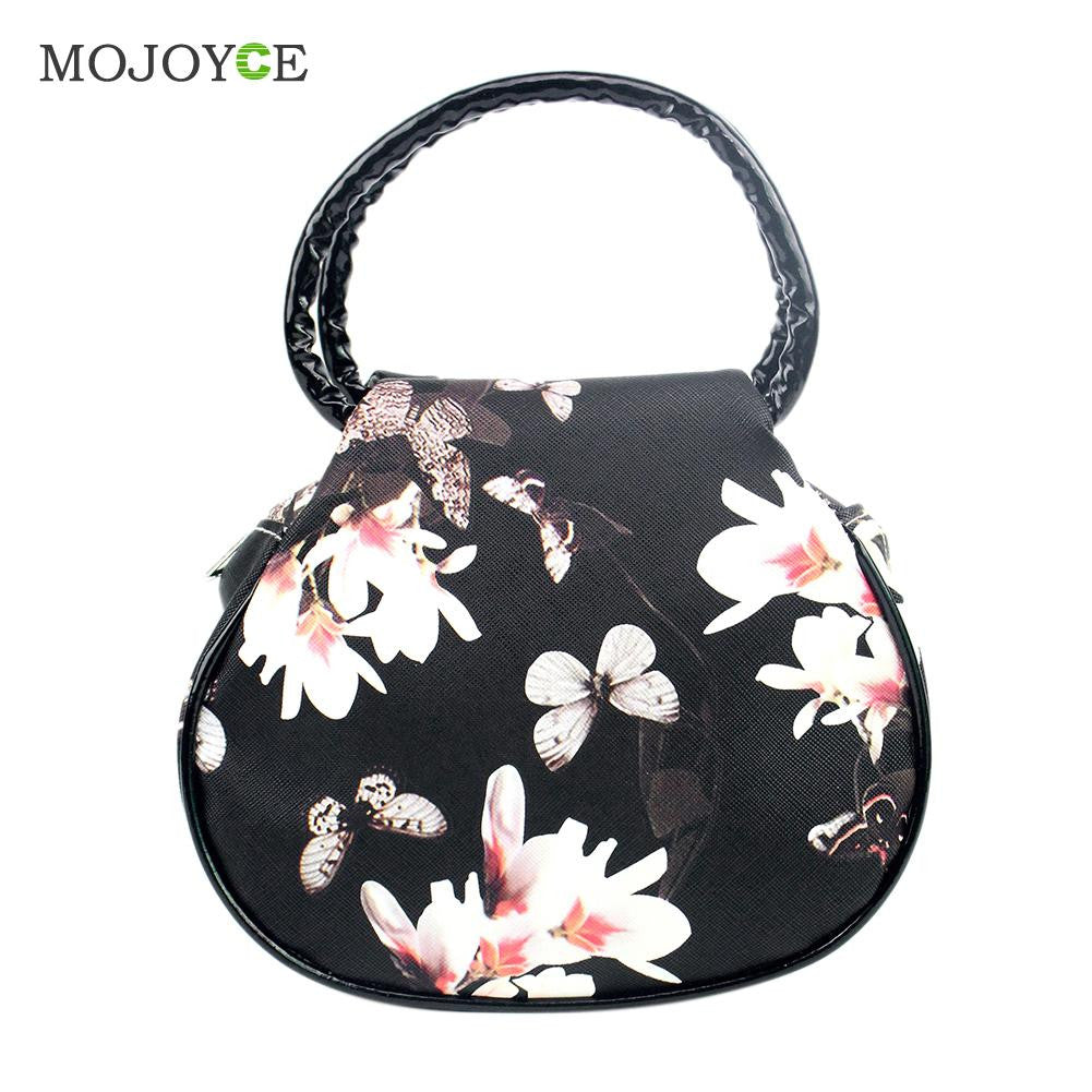 Small Leather Handbag National Shoulder Bag Floral Printing Women Bag Women Messenger BagsClutches Bolsa Feminina 1STL ELY