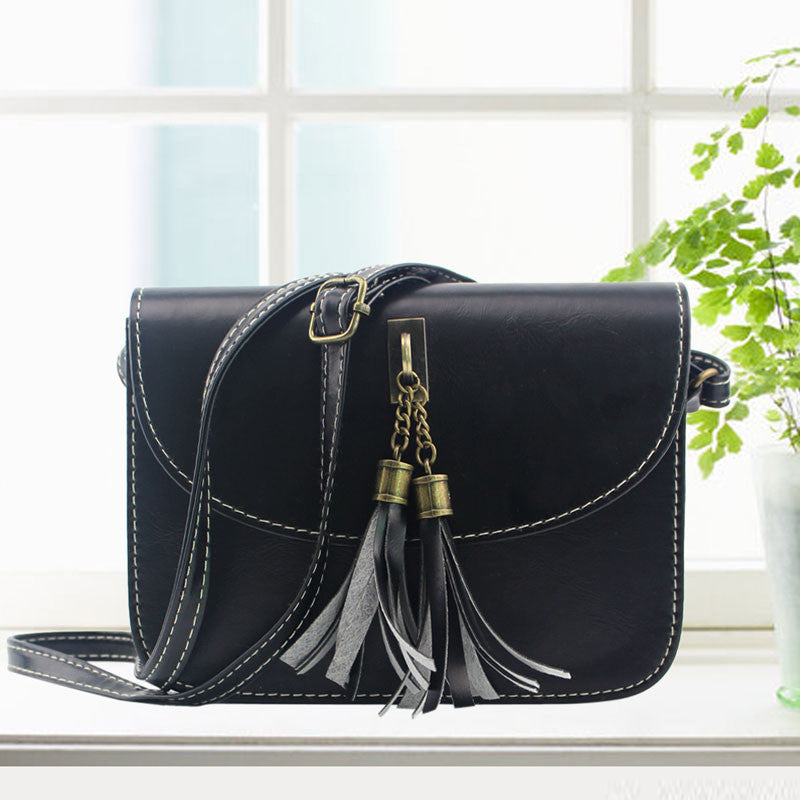 Small Tassel Bag Women Messenger Bags Soft MIni PU Leather Handbags Crossbody Bag For Women Clutches Bolsas Femininas ELY