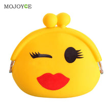 Smiling Faces Design Women Coin Purse Cartoon Silicone Coin Key Wallet Purse for Coins bolsa feminina carteira feminino ELY