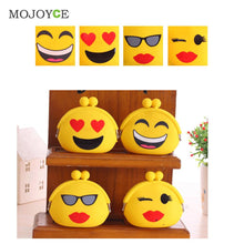 Smiling Faces Design Women Coin Purse Cartoon Silicone Coin Key Wallet Purse for Coins bolsa feminina carteira feminino ELY
