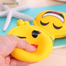 Smiling Faces Design Women Coin Purse Cartoon Silicone Coin Key Wallet Purse for Coins bolsa feminina carteira feminino ELY