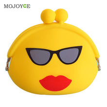 Smiling Faces Design Women Coin Purse Cartoon Silicone Coin Key Wallet Purse for Coins bolsa feminina carteira feminino ELY