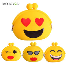 Smiling Faces Design Women Coin Purse Cartoon Silicone Coin Key Wallet Purse for Coins bolsa feminina carteira feminino ELY