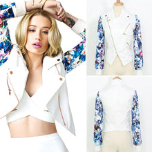 Casual Jacket Women Floral Long Sleeve Small Outerwear Women Basic Coats Bomber Jacket Jaquetas Feminina ELY