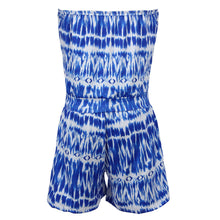 Strapless Off Shoulder Printed Jumpsuit Beachwear Short Combinaison Short Femme Jumpsuit Bodysuit Women Romper ELY