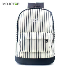 Striped Canvas Backpack School Bag For Teenagers Backpacks for Teenage Girls Boy Mochila Rucksack Printing Backpack ELY