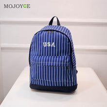 Striped Canvas Backpack School Bag For Teenagers Backpacks for Teenage Girls Boy Mochila Rucksack Printing Backpack ELY