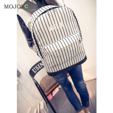 Striped Canvas Backpack School Bag For Teenagers Backpacks for Teenage Girls Boy Mochila Rucksack Printing Backpack ELY