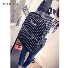Striped Canvas Backpack School Bag For Teenagers Backpacks for Teenage Girls Boy Mochila Rucksack Printing Backpack ELY