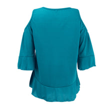 Tops Round Neck T-Shirts Women Falbala Flare 3/4 Sleeve Off Shoulder Loose Tee Tops Blusa Camisetas Mujer 1STL ELY