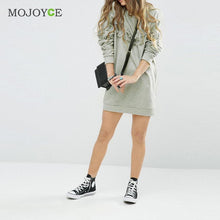 Tassel Long Pullover Women Dress vestido de festa Warm Dress Dress Casual Gray Long Sleeve Vestidos ELY
