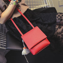 Tassel Women Messenger Bags PU Leather Leisure Shoulder Bag Crossbody Clutch Women Leather Handbag Bolsa Feminina ELY