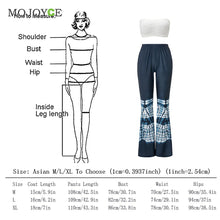 Two Pieces Women Sets Sleeveless Bandage Bodycon Top Trousers High Waist Crop Top Printing Pants ELY
