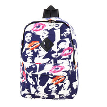 Unique Printing Canvas Backpacks Student School Bag Cartoon Print Rucksack Travel Pack Graffiti Bolsa Mochila ELY