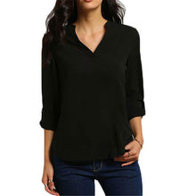 V-neck Long Sleeve Chiffon Women Blouses Mini Blusas Plus Size Blouse Loose Women Tops Shirt Women Blusas Femininas 1STL ELY