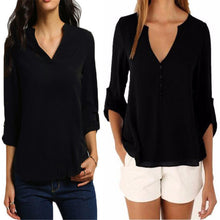 V-neck Long Sleeve Chiffon Women Blouses Mini Blusas Plus Size Blouse Loose Women Tops Shirt Women Blusas Femininas 1STL ELY