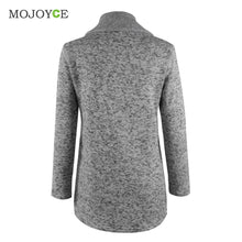 Warm Fleece Jacket Slant Zipper Collared Coat Slim fit Women Clothes Plus Size Zipper Women Jacket ELY