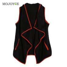 Collar Jacket Women Lamb Wool Outerwear Irregular Vest Artificial Wool Vest for Plus Size 1STL ELY