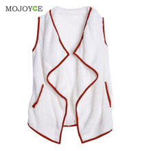 Collar Jacket Women Lamb Wool Outerwear Irregular Vest Artificial Wool Vest for Plus Size 1STL ELY