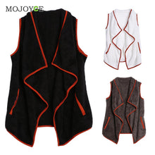 Collar Jacket Women Lamb Wool Outerwear Irregular Vest Artificial Wool Vest for Plus Size 1STL ELY