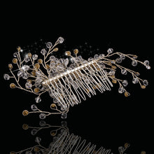 Women Alloy Rhinestone Bridal Hair Comb Wedding Jewelry Bride Headwear ELY