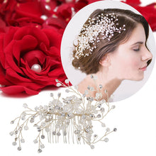 Women Alloy Rhinestone Bridal Hair Comb Wedding Jewelry Bride Headwear ELY