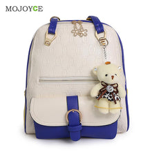 Women Backpack Bear Accessary Shoulder Bag School Bags for Teenager Girl Backpack Mochila Feminina Bolsas Rucksack ELY