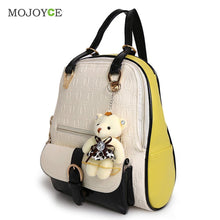 Women Backpack Bear Accessary Shoulder Bag School Bags for Teenager Girl Backpack Mochila Feminina Bolsas Rucksack ELY
