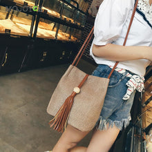 Women Bag Bolsas Tassel Women Messenger Bag Weave Crossbody Shoulder Bags Handbags Women Famous Brands Bolsa Feminina ELY