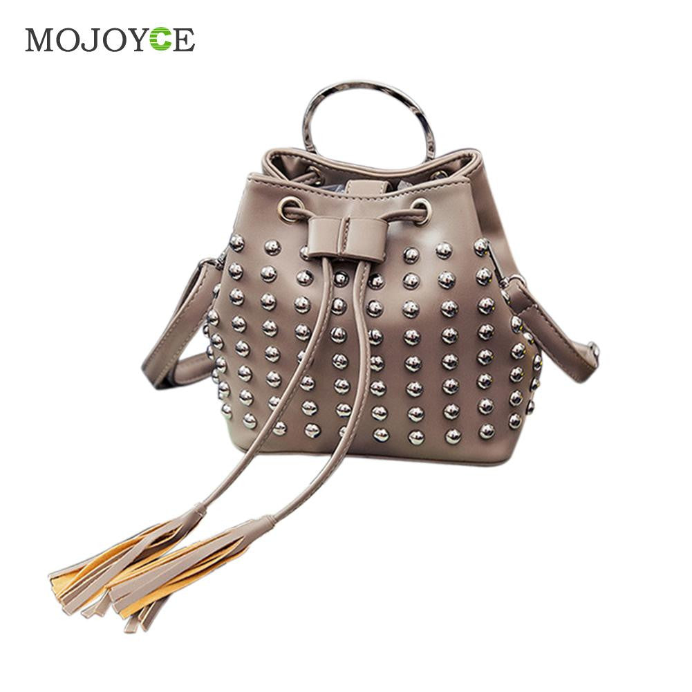 Women Bag PU Leather Women Messenger Bag Tassels Crossbody Bucket Shoulder Bag Bolsa Feminina Women Leather Handbag ELY