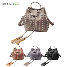 Women Bag PU Leather Women Messenger Bag Tassels Crossbody Bucket Shoulder Bag Bolsa Feminina Women Leather Handbag ELY