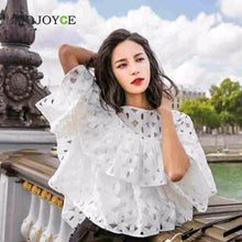 Women Blouse Blusa Elegant Lace Hollow Out Casual Circle Shirts Women Blusas Camisa Feminina Tops Blusa Feminino ELY