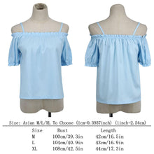 Women Blouses Blusas Women tops Ladies Off Shoulder Tops Casual Blouses Blue Shirt Women camisa feminina ELY