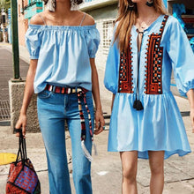 Women Blouses Blusas Women tops Ladies Off Shoulder Tops Casual Blouses Blue Shirt Women camisa feminina ELY