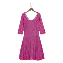 Women Bodycon Lace Dress vinatge Crochet Lace Long Sleeve LXL2XL3XL Plus Size Cocktail Party Dresses Dress ELY