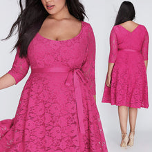 Women Bodycon Lace Dress vinatge Crochet Lace Long Sleeve LXL2XL3XL Plus Size Cocktail Party Dresses Dress ELY